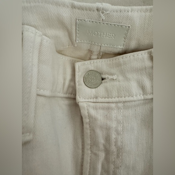 MOTHER Cream Denim Pants - Picture 7 of 13